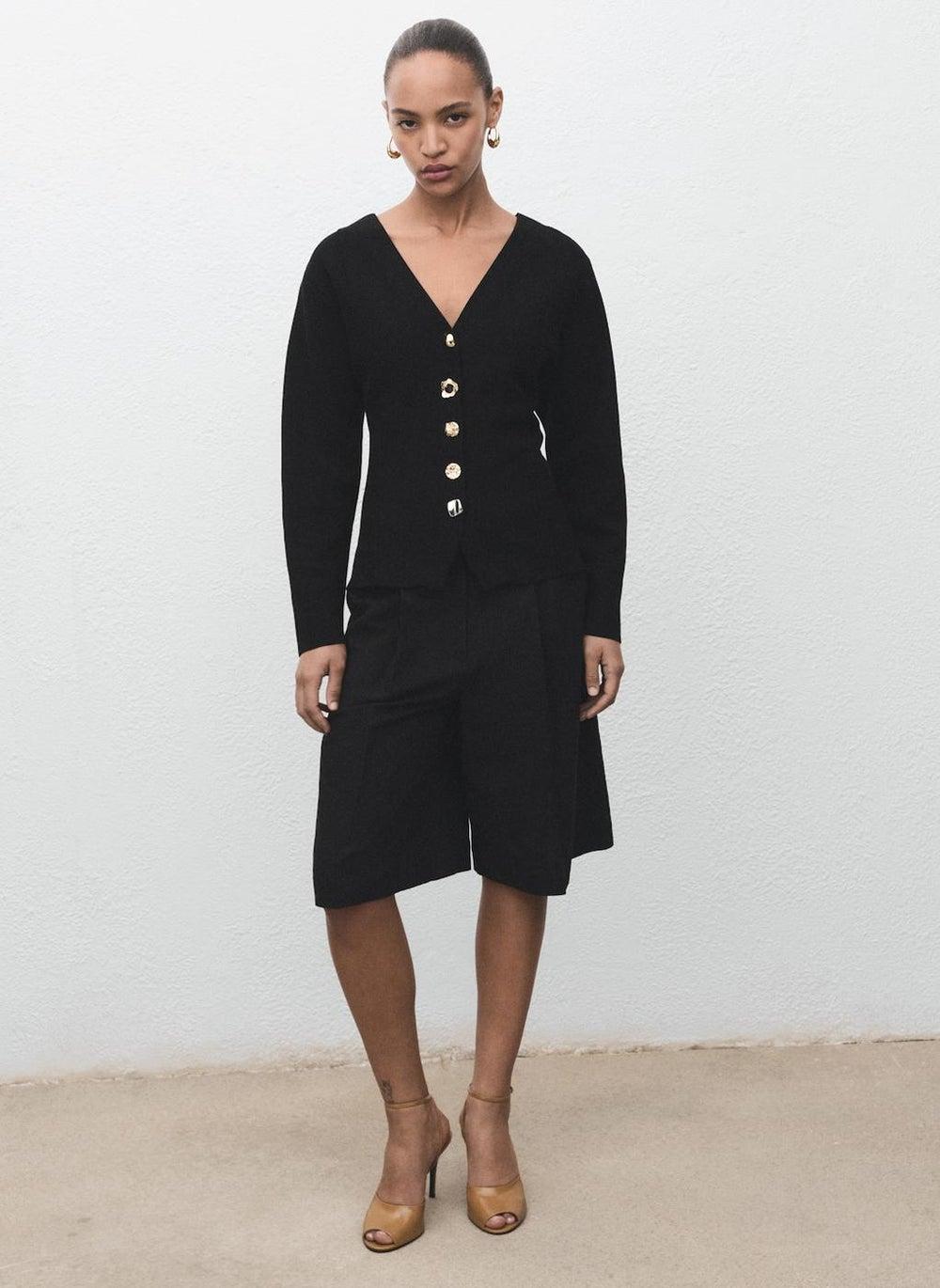 Jewel Button Knitted Jacket 17064139 - Image 1