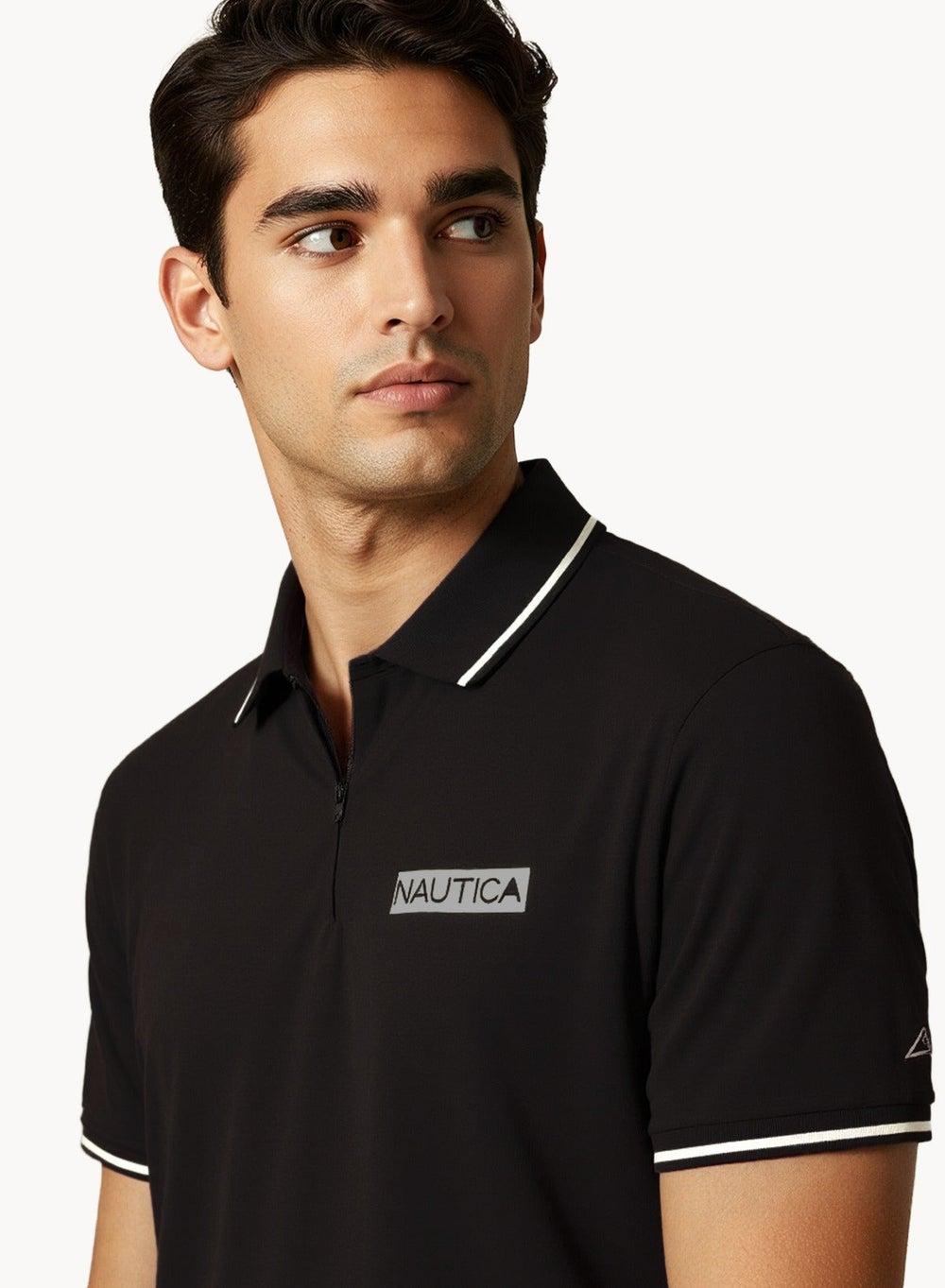 Jcbp0044 Premium Cotton Piqué Black Polo Shirt - Image 1