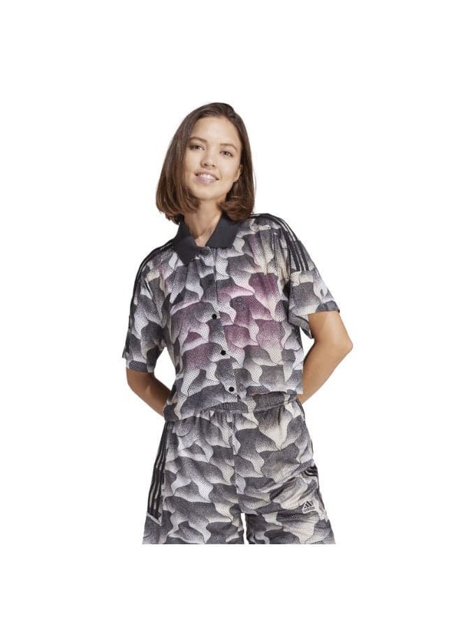 W Tiro Q2 Animal Print Training Shirt - Image 1