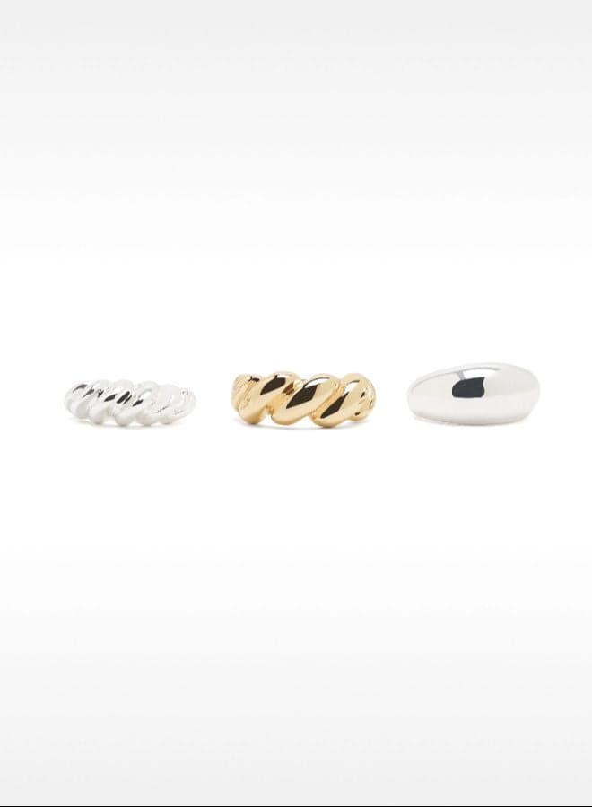 237543 MM Bicolour Statement Ring Set - Image 1