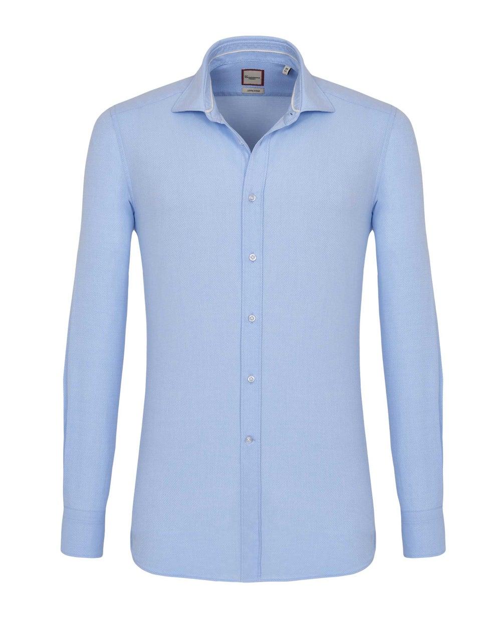 Extra Slim Shaped Dobby Shirt Light Blue - Image 1