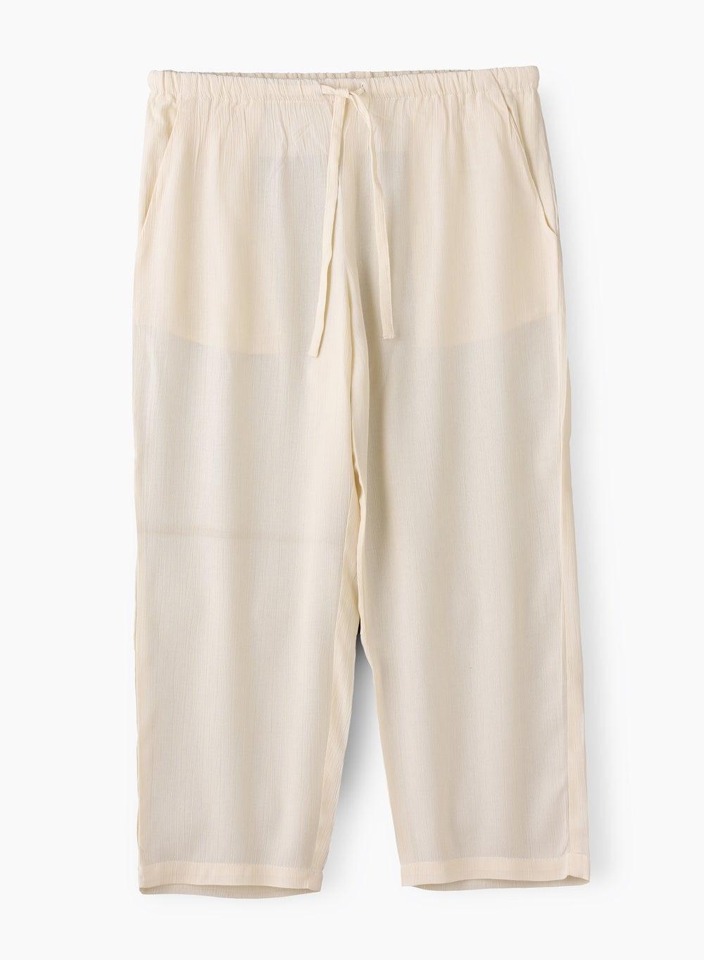 Jelliene Wbtng Sp2403A Cream Straight Fit Pants - Image 1