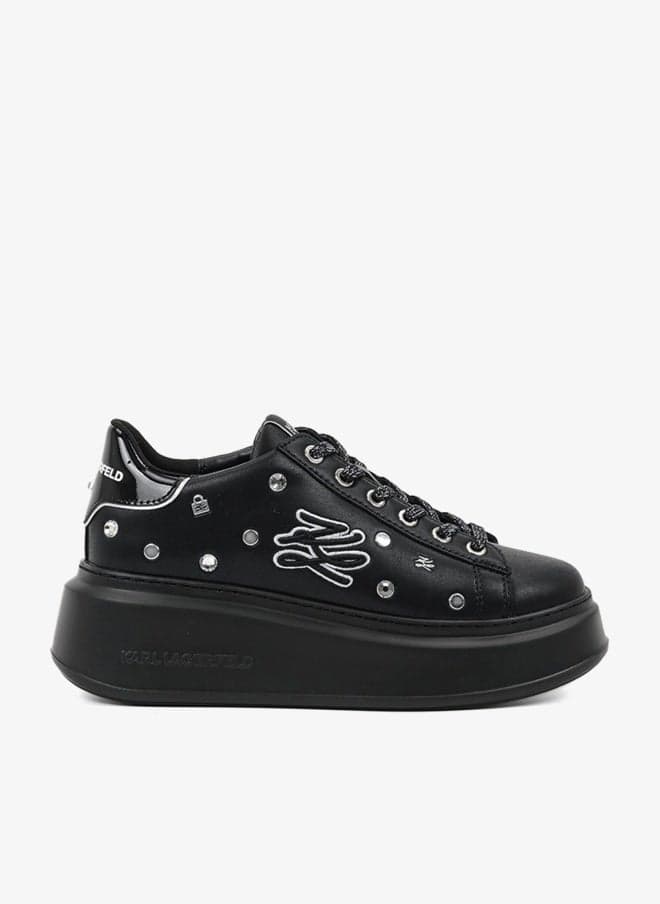 Anakapri Crystal-Embellished Low Top Lace-Up Sneakers - Image 1