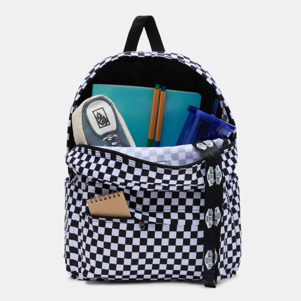 Vans Old Skool Checkerboard Backpack Vah4Xy28 Black - Image 1
