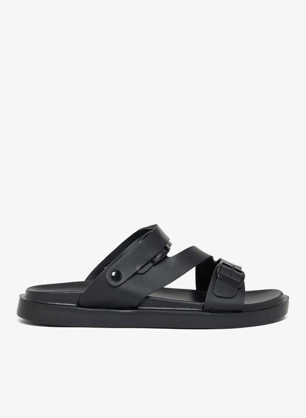 Styli 7011501101 Black Slingback Flat Sandals - Image 1