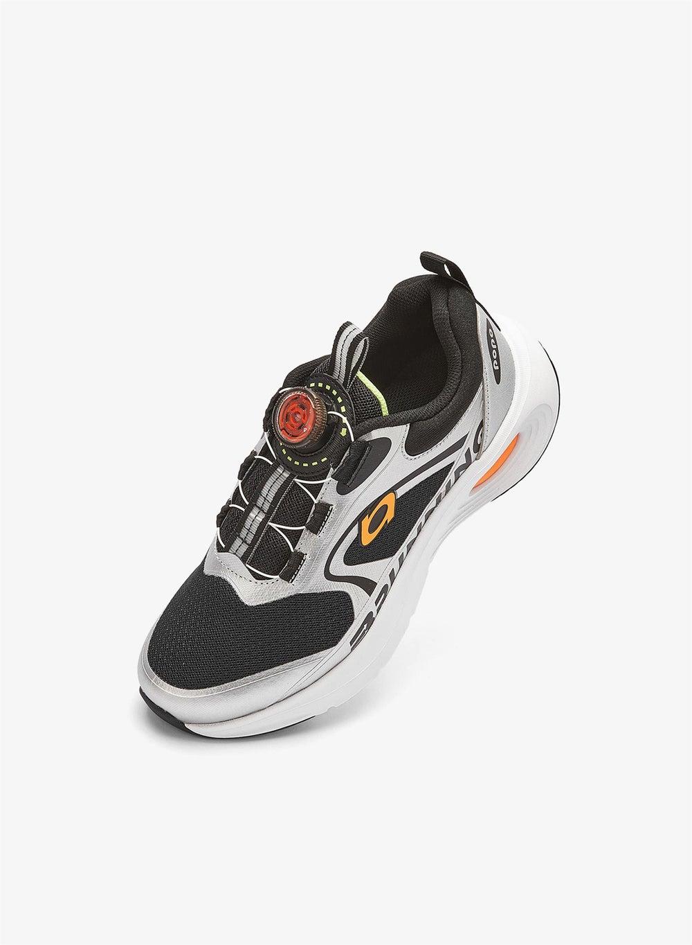 Boys Black White Lightweight Running Sneakers - Image 1