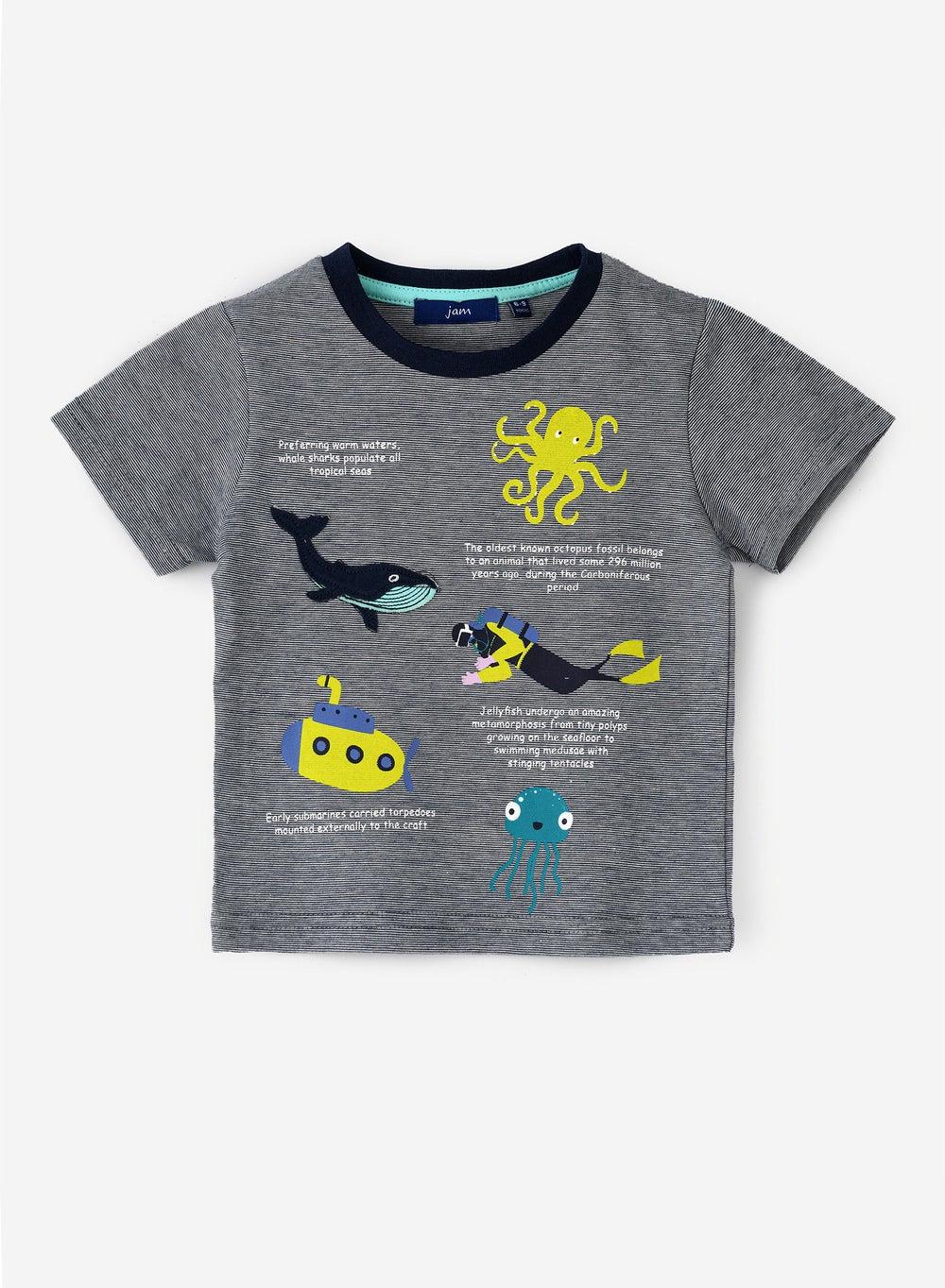 Doinb SP304 Multicolour Casual Boys Short Sleeve Tee - Image 1