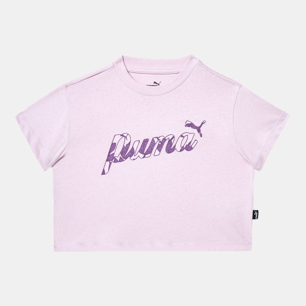 PUMA Kids ESS+ Blossom Graphic Cropped T-Shirt - Image 1