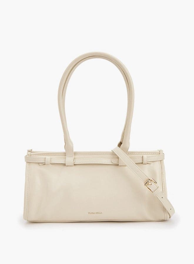 Beige Wl9673 Onx Double Handle Shoulder Tote Bag - Image 1