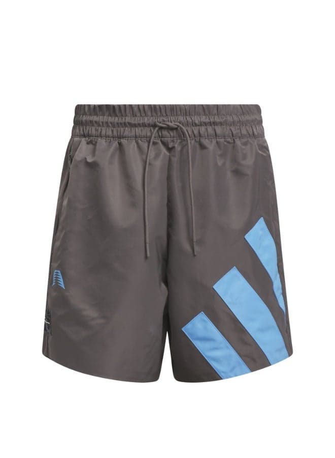 Adidas AE Originals Brown Anted Men’s Basketball Shorts - Image 1