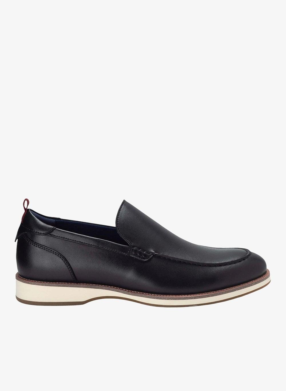 Bata Flexible Men's Black Slip-On Casual Loafers - Image 1