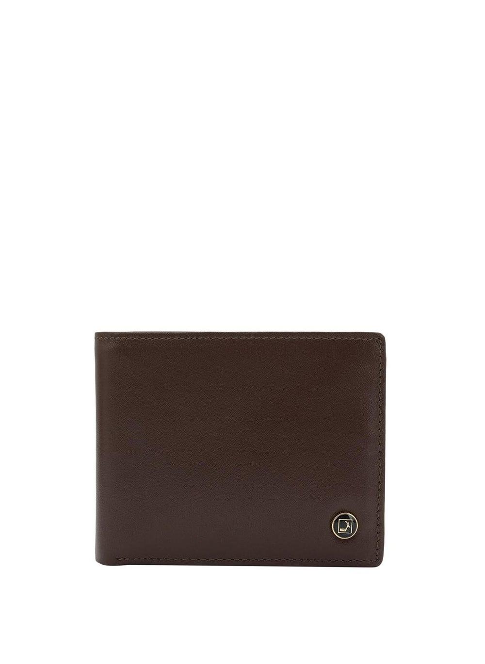 Da Milano Brown Genuine Leather Bifold Wallet - Image 1