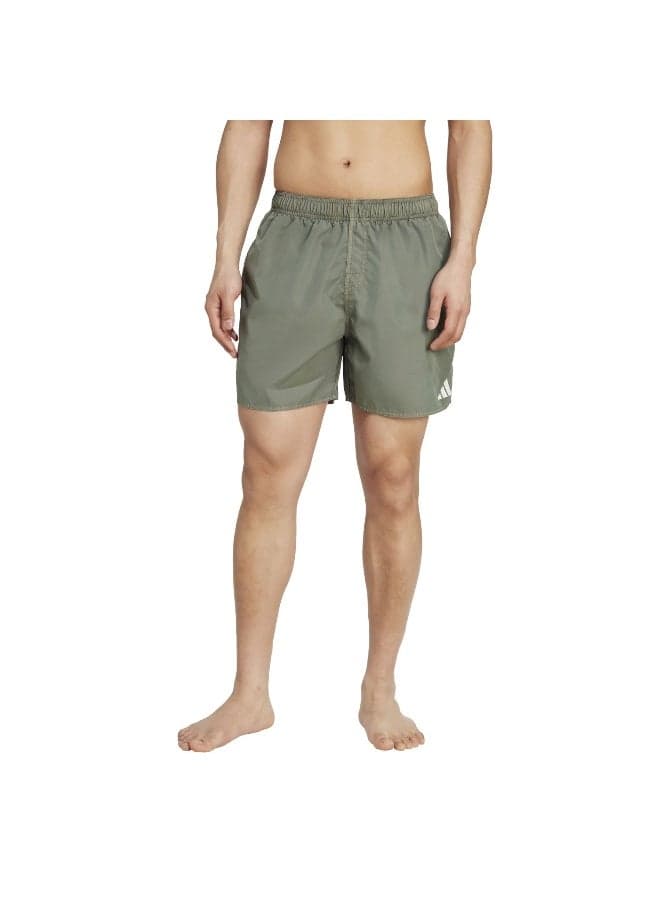 Adidas 5-Inch Green Swim Shorts with Mesh Support - Image 1