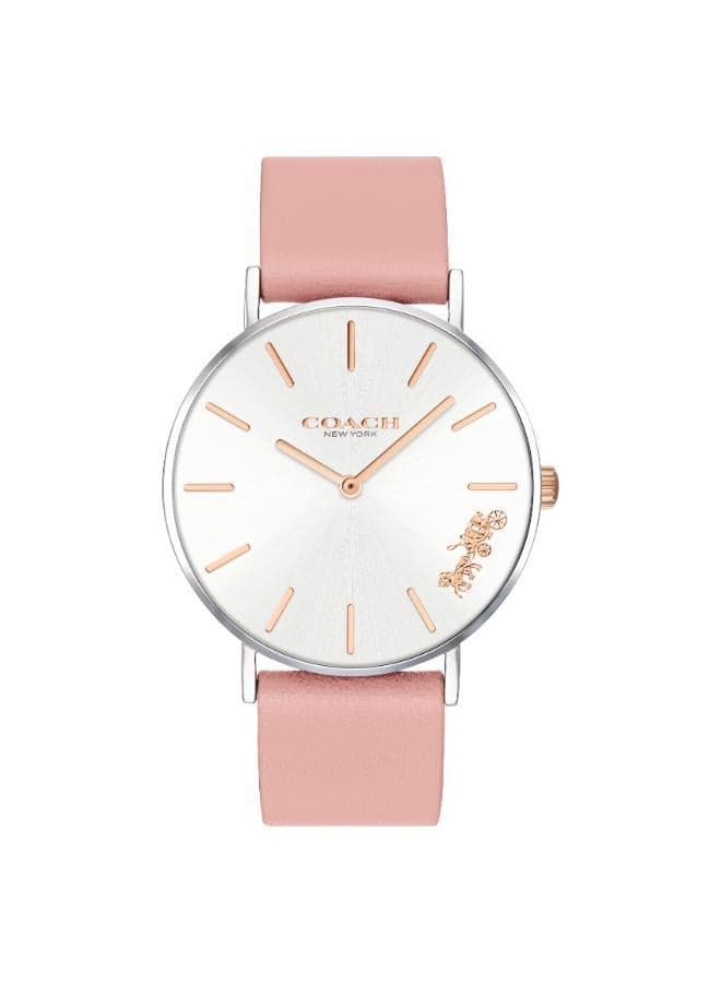 Perry Blush Leather Strap Watch 14503258 - Image 1