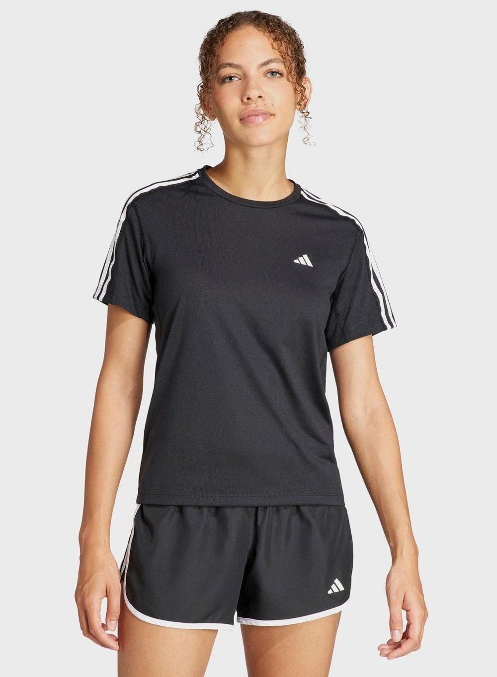 Adidas Otr E 3S Black Running Tee Women 2XS - Image 1