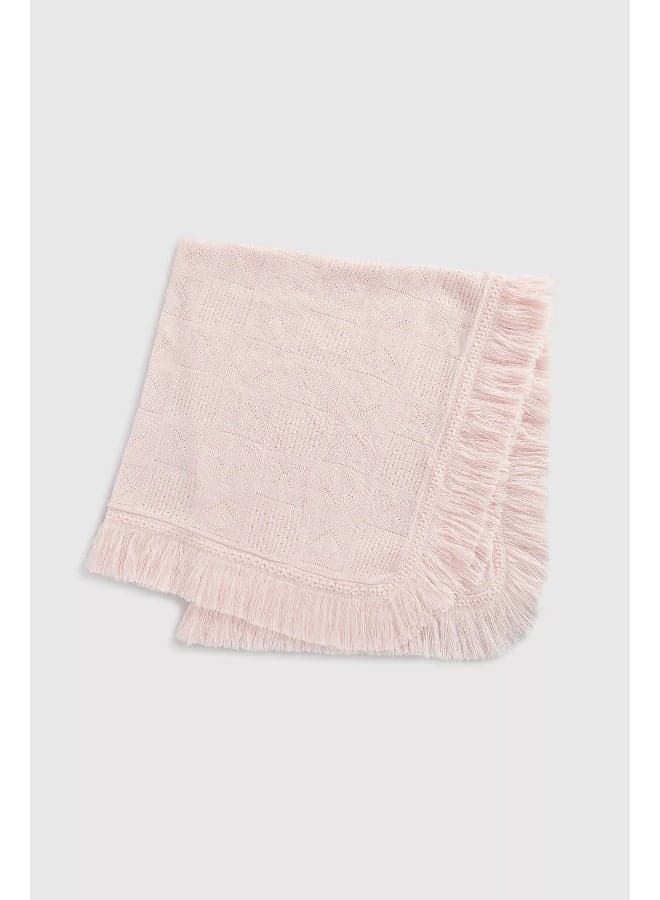 Pink Fringed Shawl Jl756 for Girls - Image 1