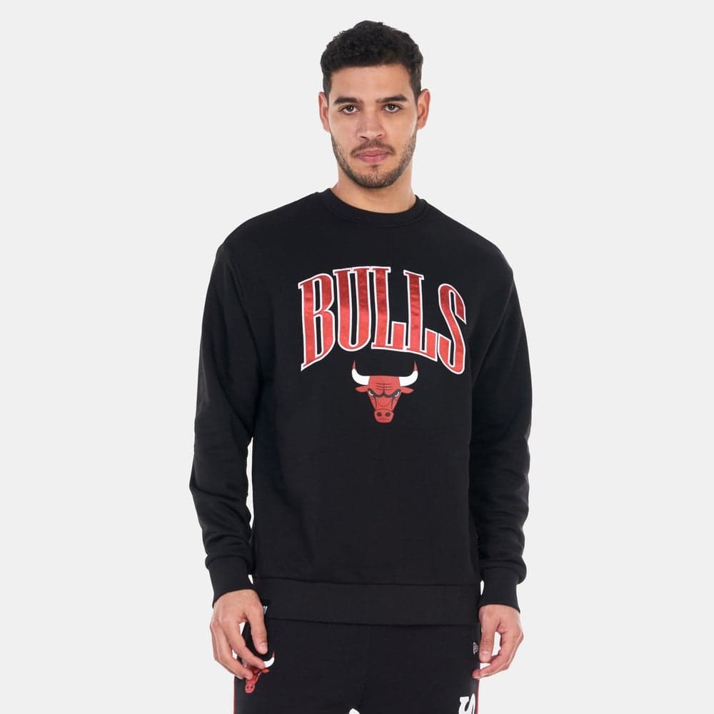 Chicago Bulls Arch Logo Oversized Sweatshirt Black - Image 1