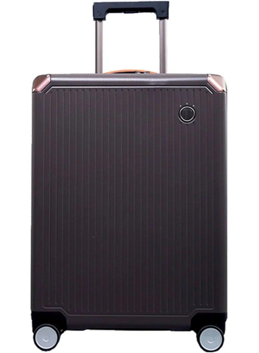 Shogun 24-Inch Hardside Grey Medium Check-In Luggage - Image 1