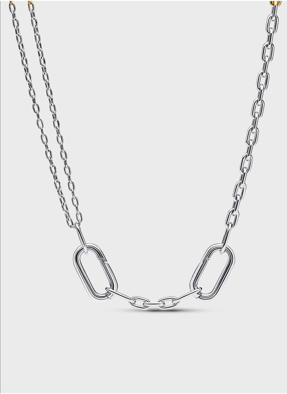 Pandora ME Double Link Silver Chain Necklace - Image 1