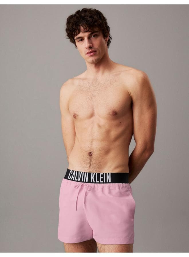 Calvin Klein Short Waistband Pink Board Shorts Lv00N61094W0S - Image 1