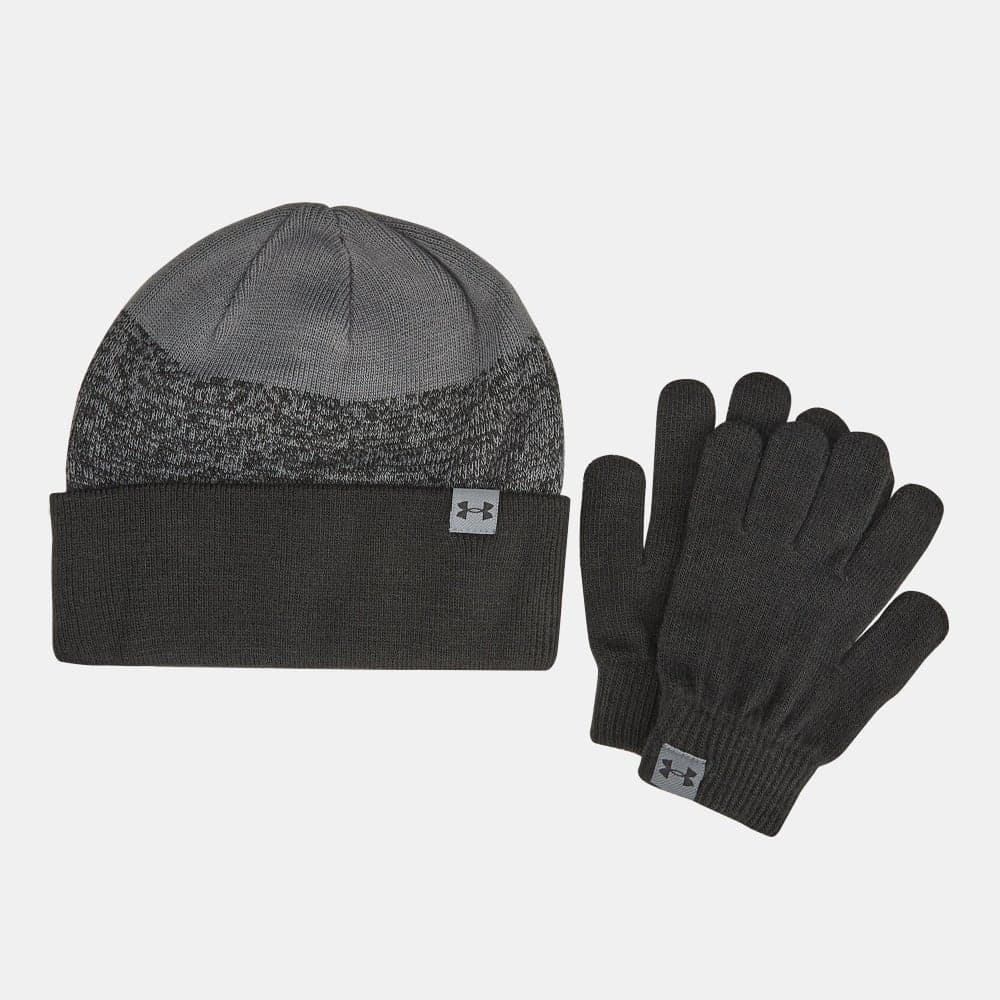 Under Armour Kids UA Beanie & Gloves Set Black - Image 1