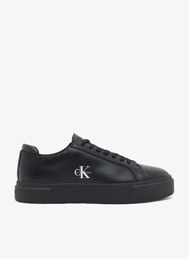 Premier Low Top Leather Sneakers Triple Black Ym0Ym014600Gj - Image 1