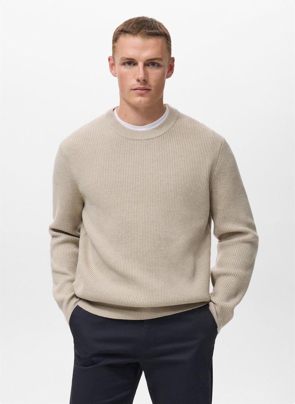 Ribbed Wool Blend Sweater 17007900 Casual Crew - Image 1