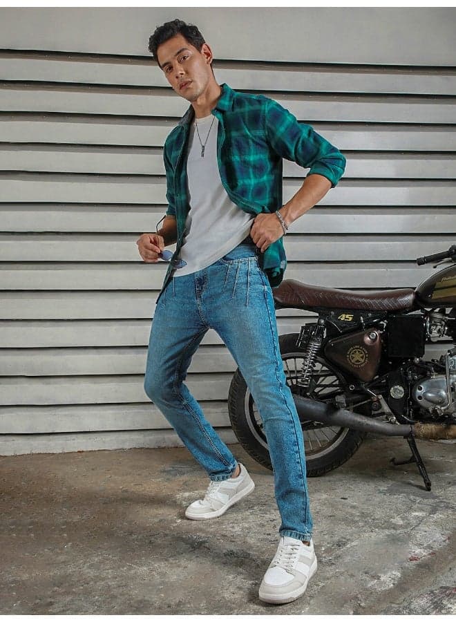 Men’s Indigo 33 Straight Tapered Jeans - Image 1