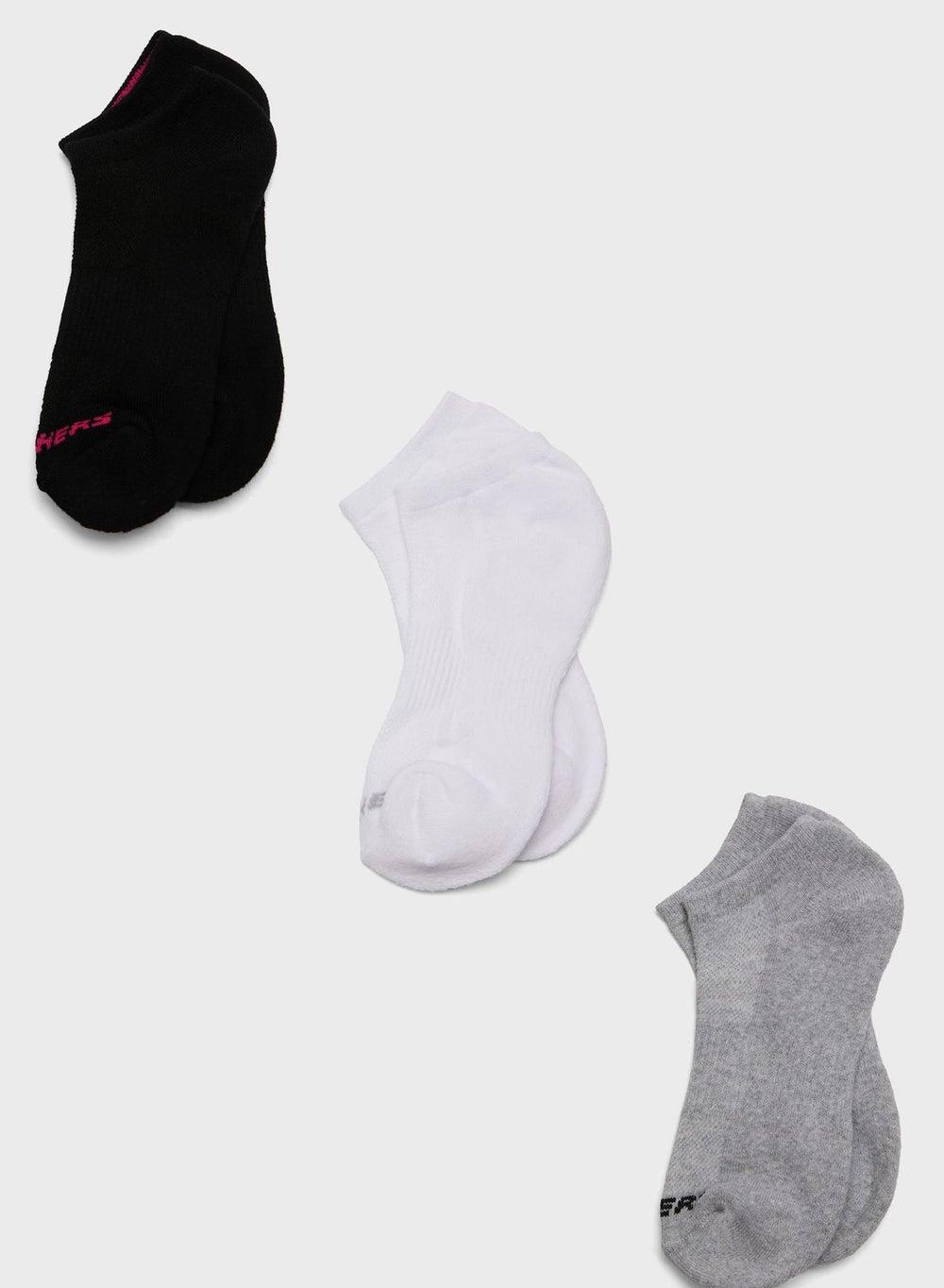 Skechers S111102C Terry No-Show Socks 3-Pack - Image 1
