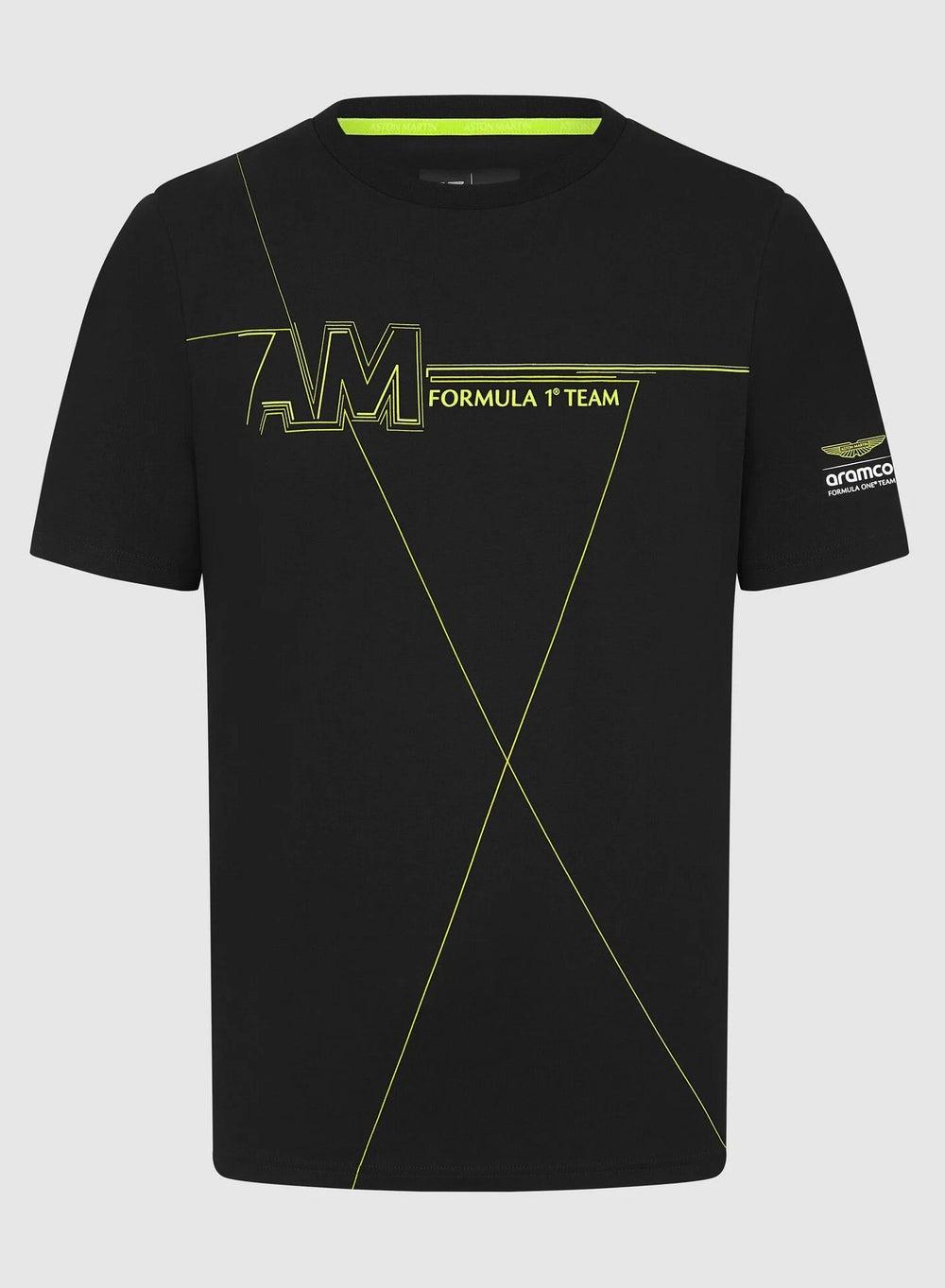 AMF1 FW Printed Lifestyle Tee 3 Black - Image 1
