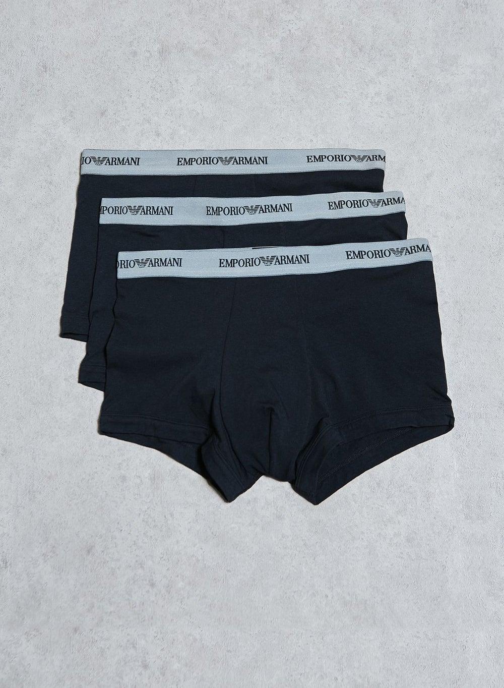 Premium Black Cotton Stretch 3 Pack Boxers 111357 - Image 1