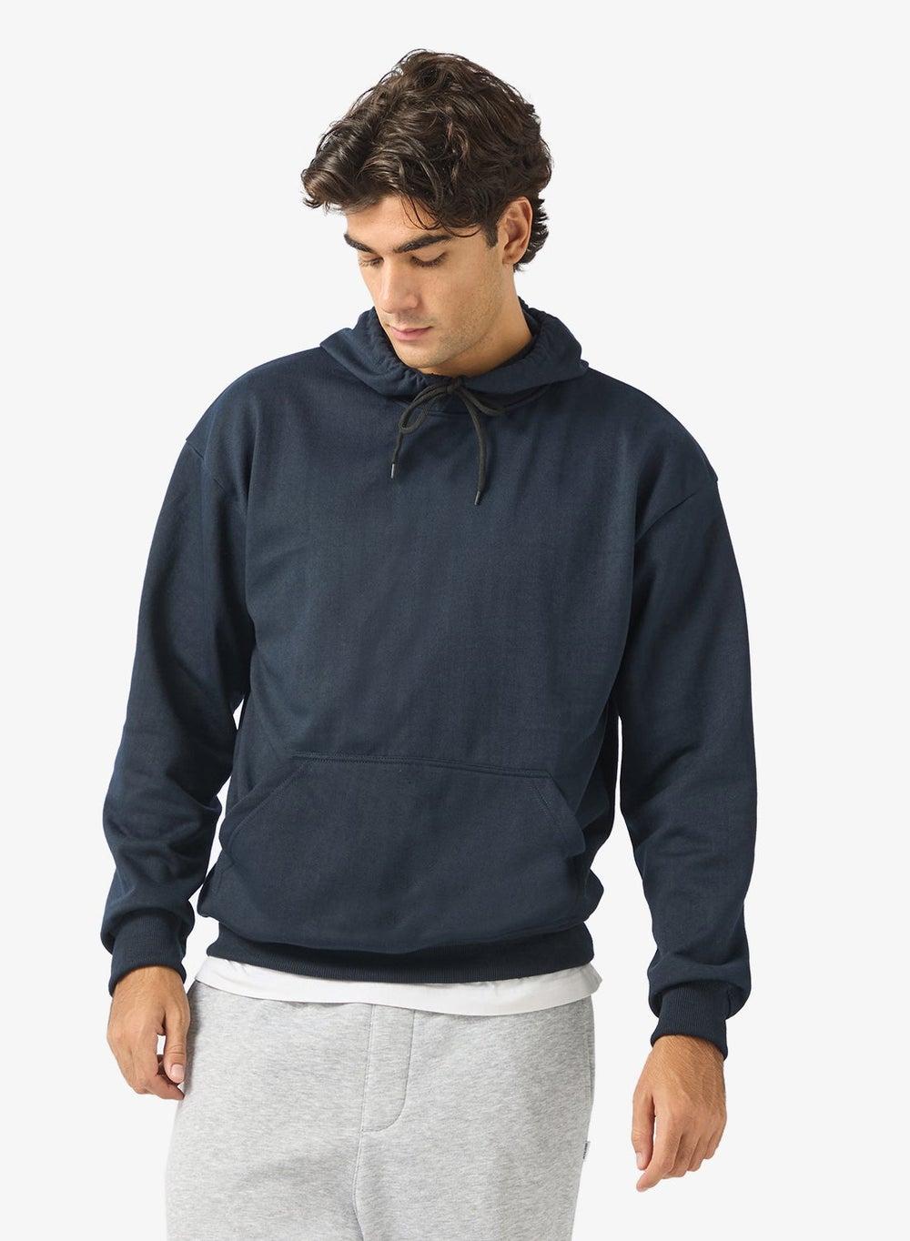 Navy Graphic Print Hoodie Adnhd100 Casual Fit - Image 1