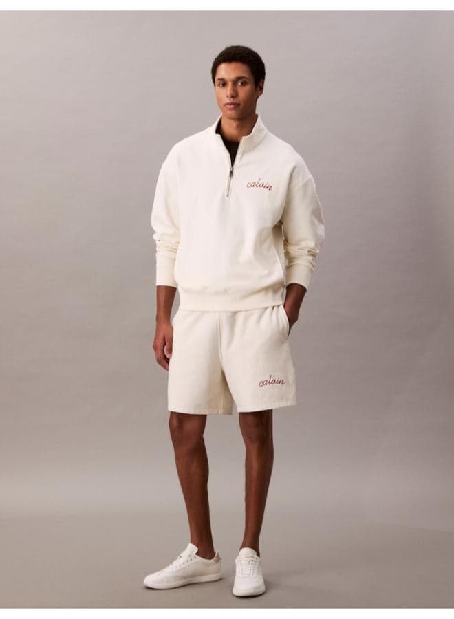 Premium Terry Cotton Shorts Lv04Rc224Gyas White - Image 1