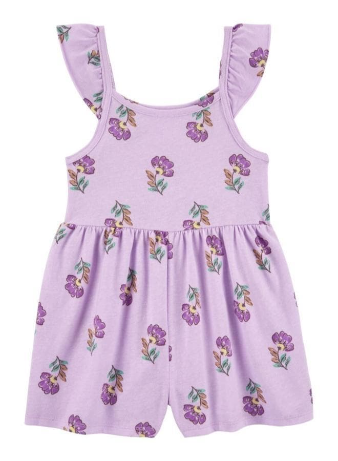 Girls Floral Cotton Cropped Jumper 2R261110 - Image 1