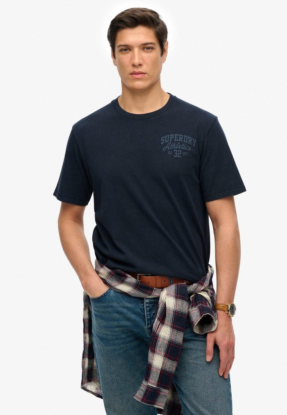 Vintage Athletic Essential Graphic Tee Eclipse Navy - Image 1