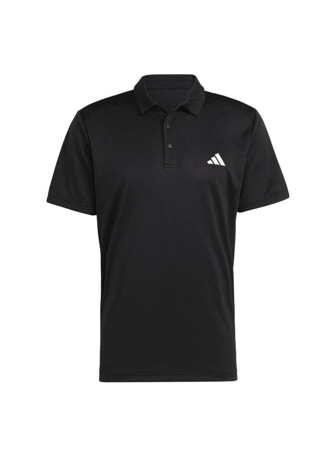 Adidas Tennis Fab Polo Shirt Black AEROREADY - Image 1