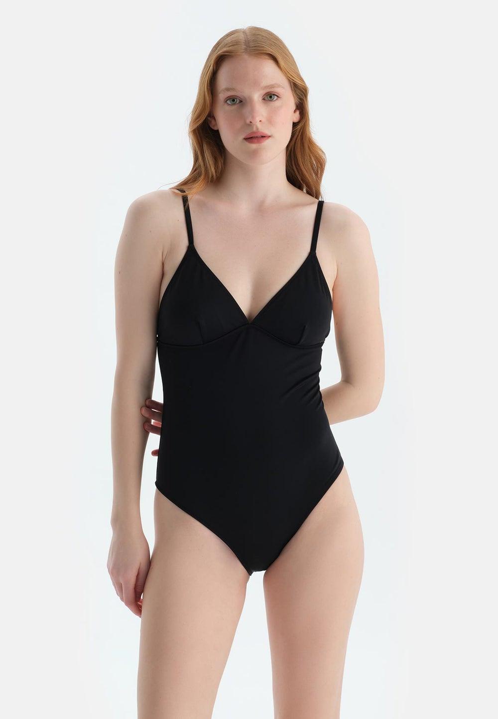 Black Wired Swimsuit 25Sw85238St 366 - Image 1