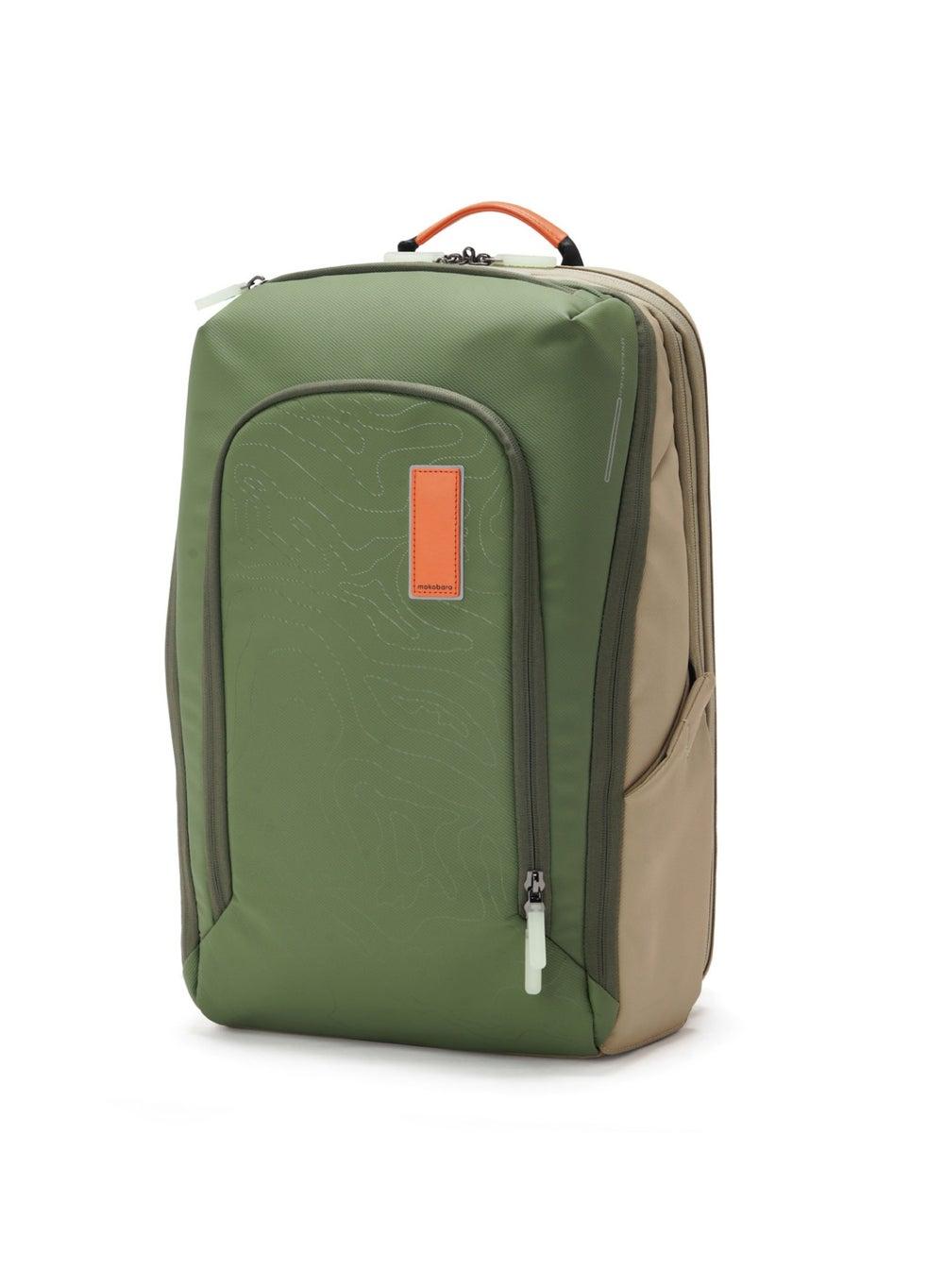 Long Range Expandable Nylon Backpack Rainforest Green - Image 1