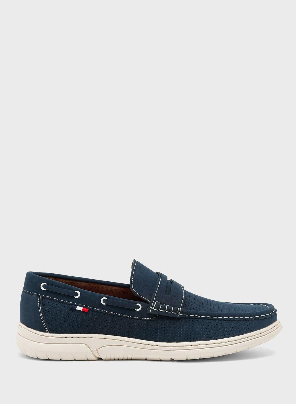 Xsf 20 Navy Casual Slip-On Shoes for Men - Image 1
