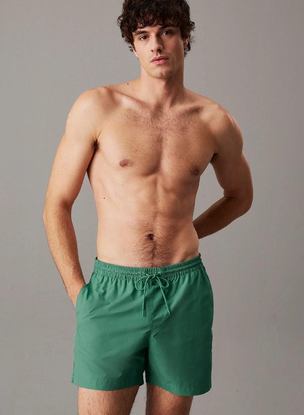 Calvin Klein Lv00N61108Vfl Green Drawstring Swim Shorts - Image 1