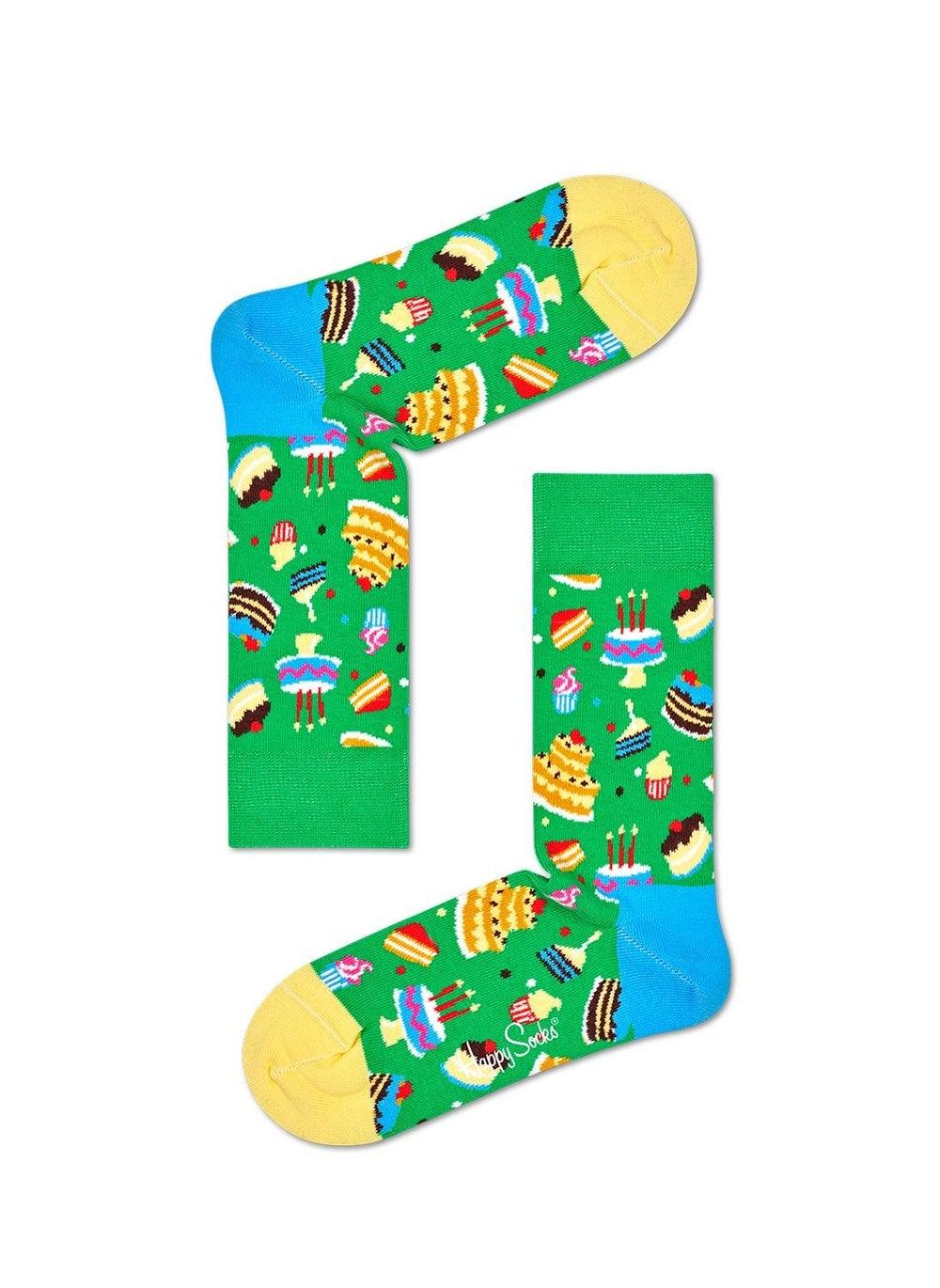Cake Sock Multicolour Cotton Christmas Socks - Image 1
