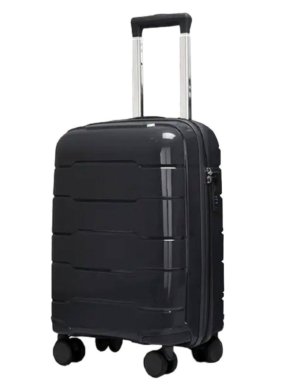 Reflection PP 24-Inch Scratchproof Spinner Suitcase Black - Image 1