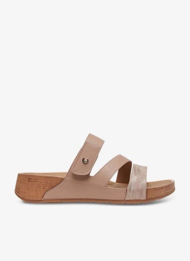 A79305 1Apink Comfort Slip-On Wedge Sandals - Image 1