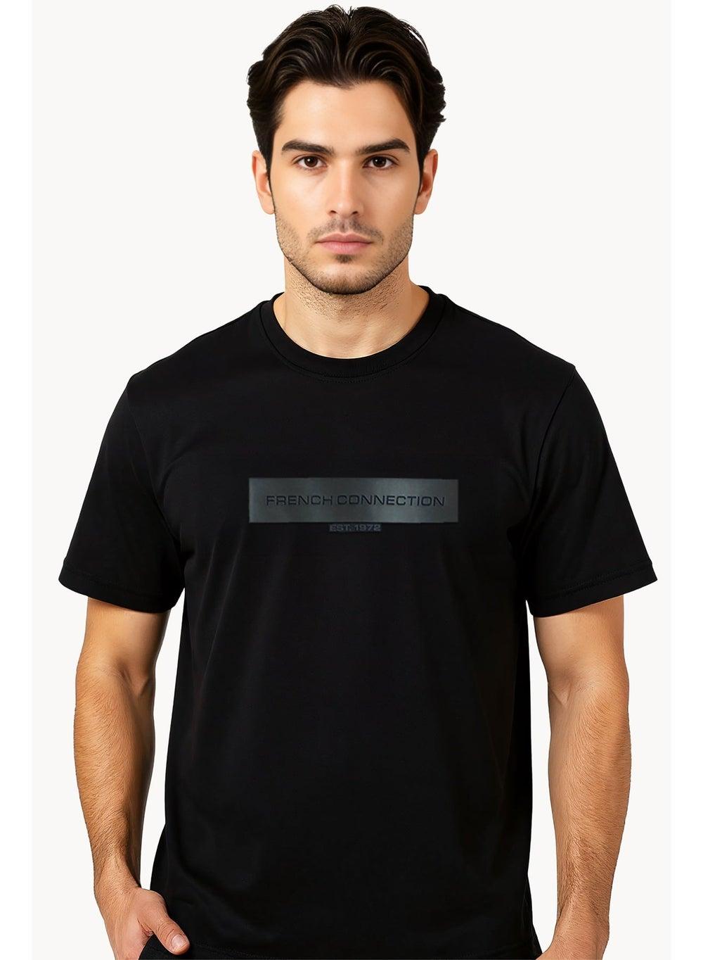 French Connection 56Tzm Black Classic Stretch T-Shirt - Image 1