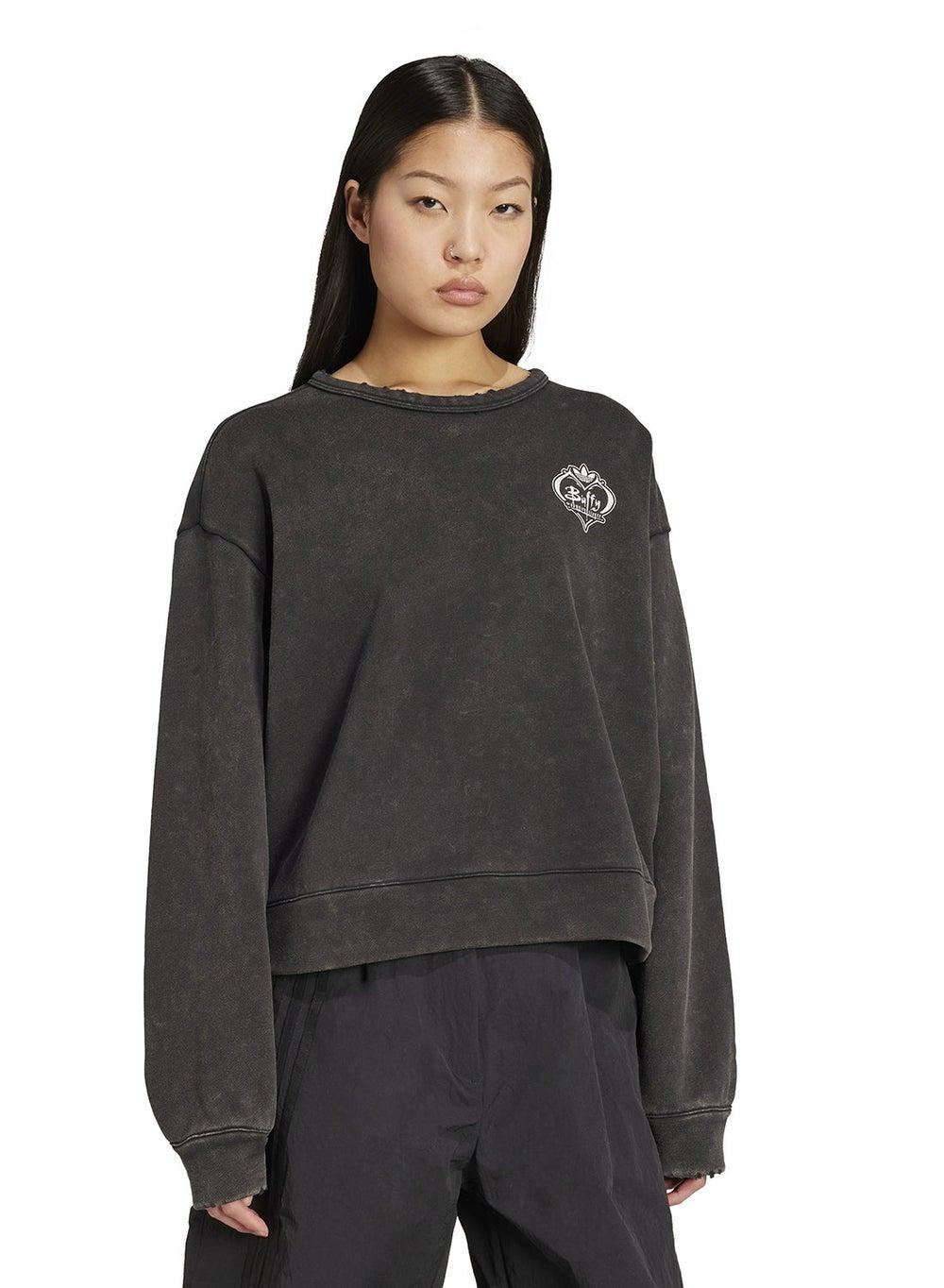 Adidas 20th Century Fox Disney Cropped Graphic Sweatshirt JX1276 - Image 1