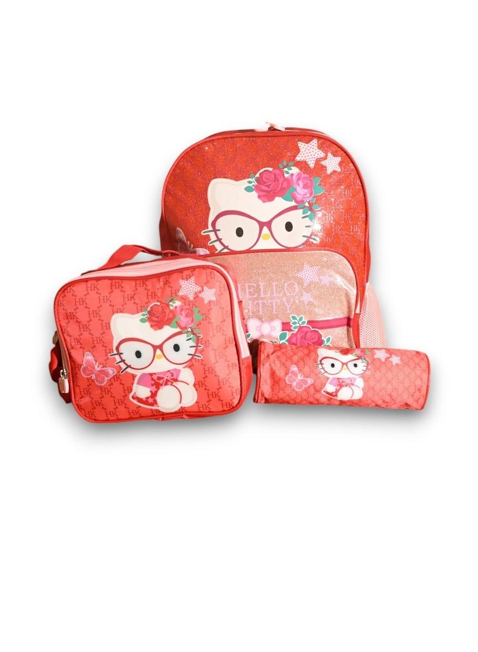 Hello Kitty 16" School Backpack Set with Lunch & Pencil Case - Image 1