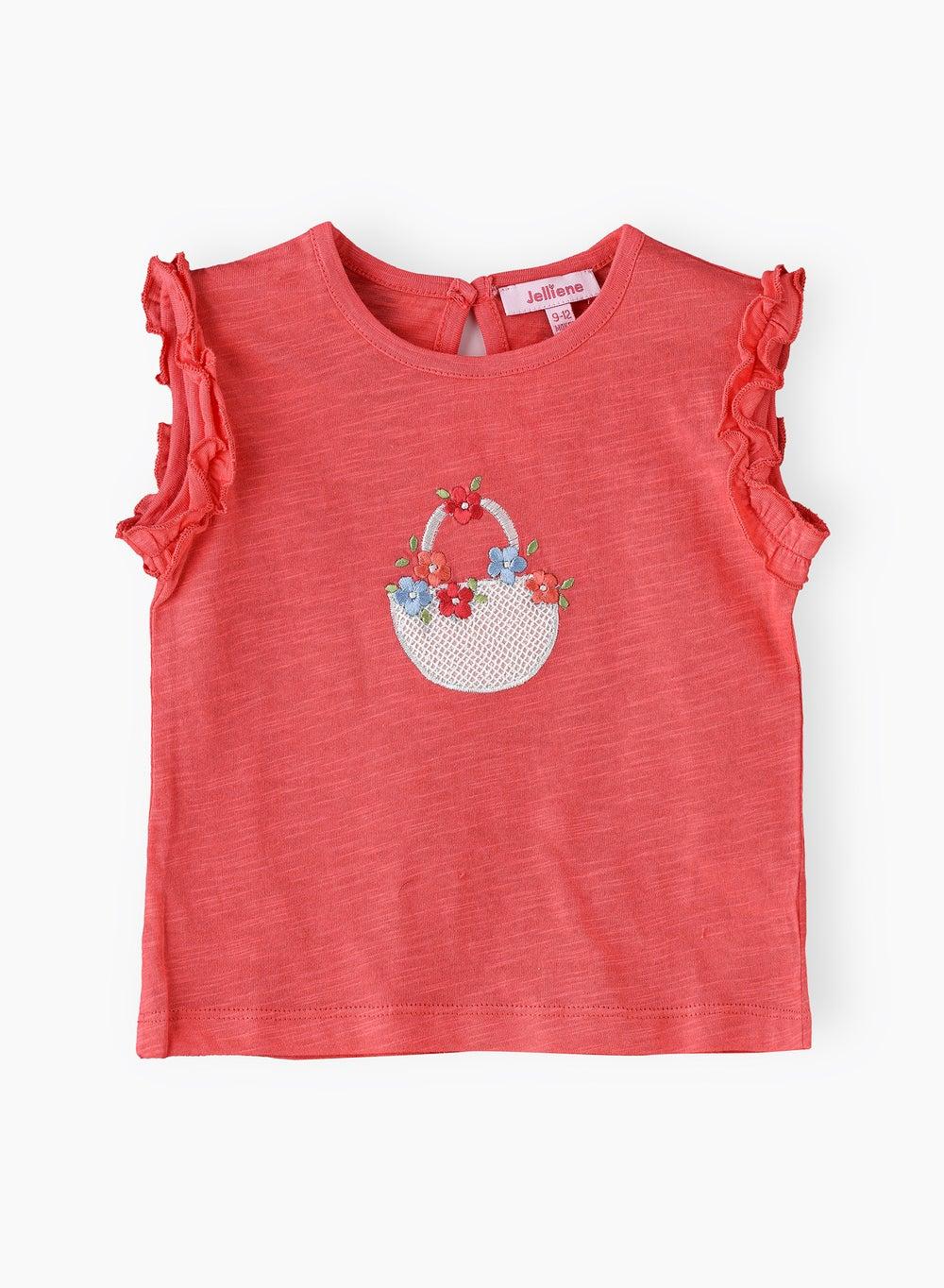 Jelliene Multicolour Printed Knit Tee Dkingsp2419 - Image 1