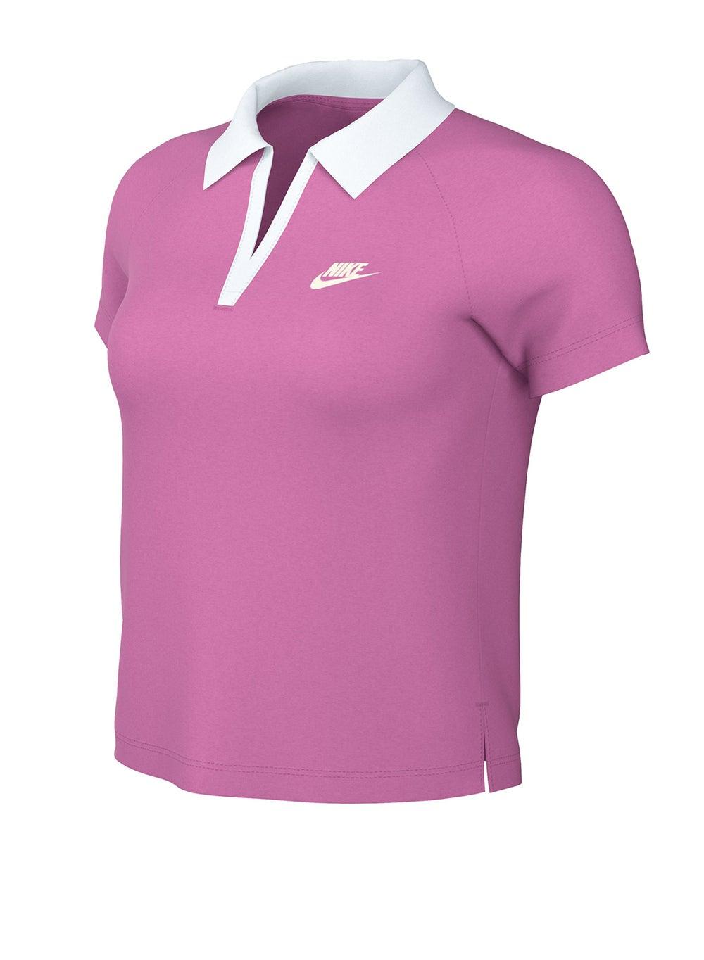 NSW Retro Sports Polo Shirt IH8502 Playful Pink - Image 1