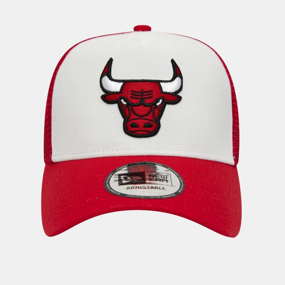 Chicago Bulls Team Colour A-Frame Trucker Cap Red - Image 1