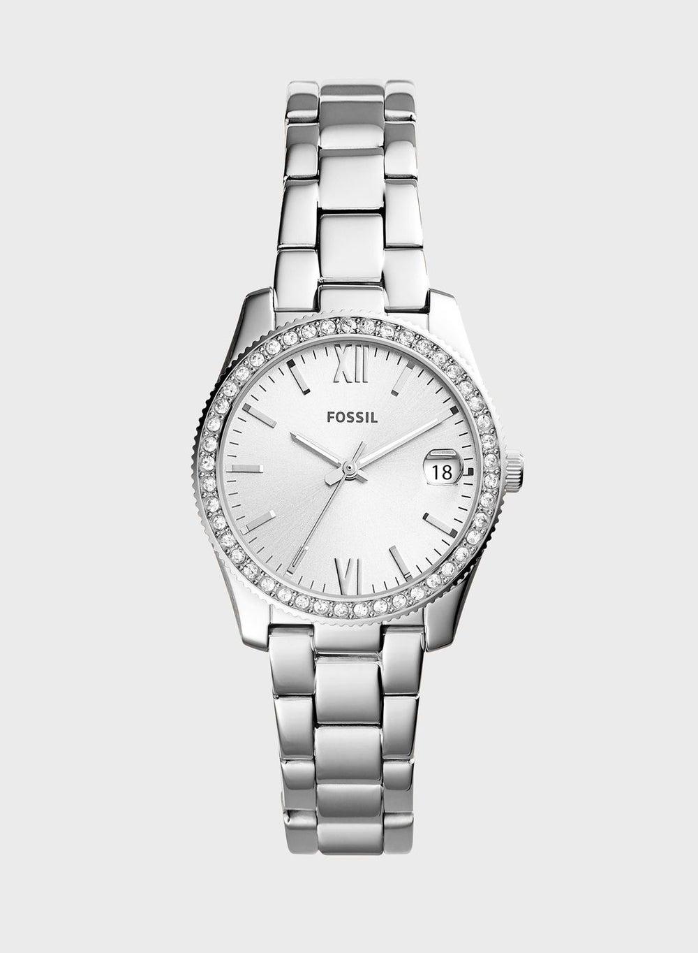 Fossil Scarlette ES4317 Silver Date Watch - Image 1